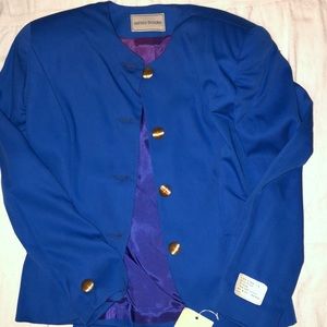 Royal blue skirt and jacket